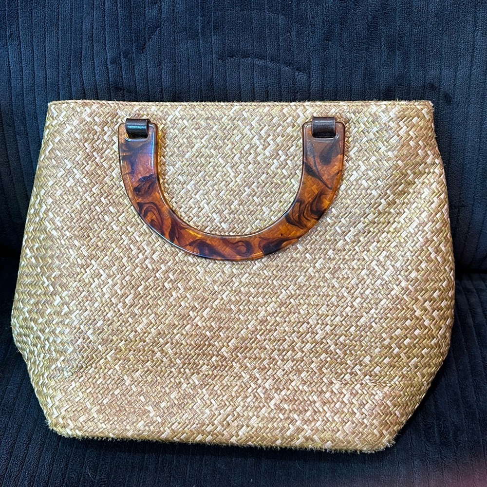 Talbots Woven Bag EUC